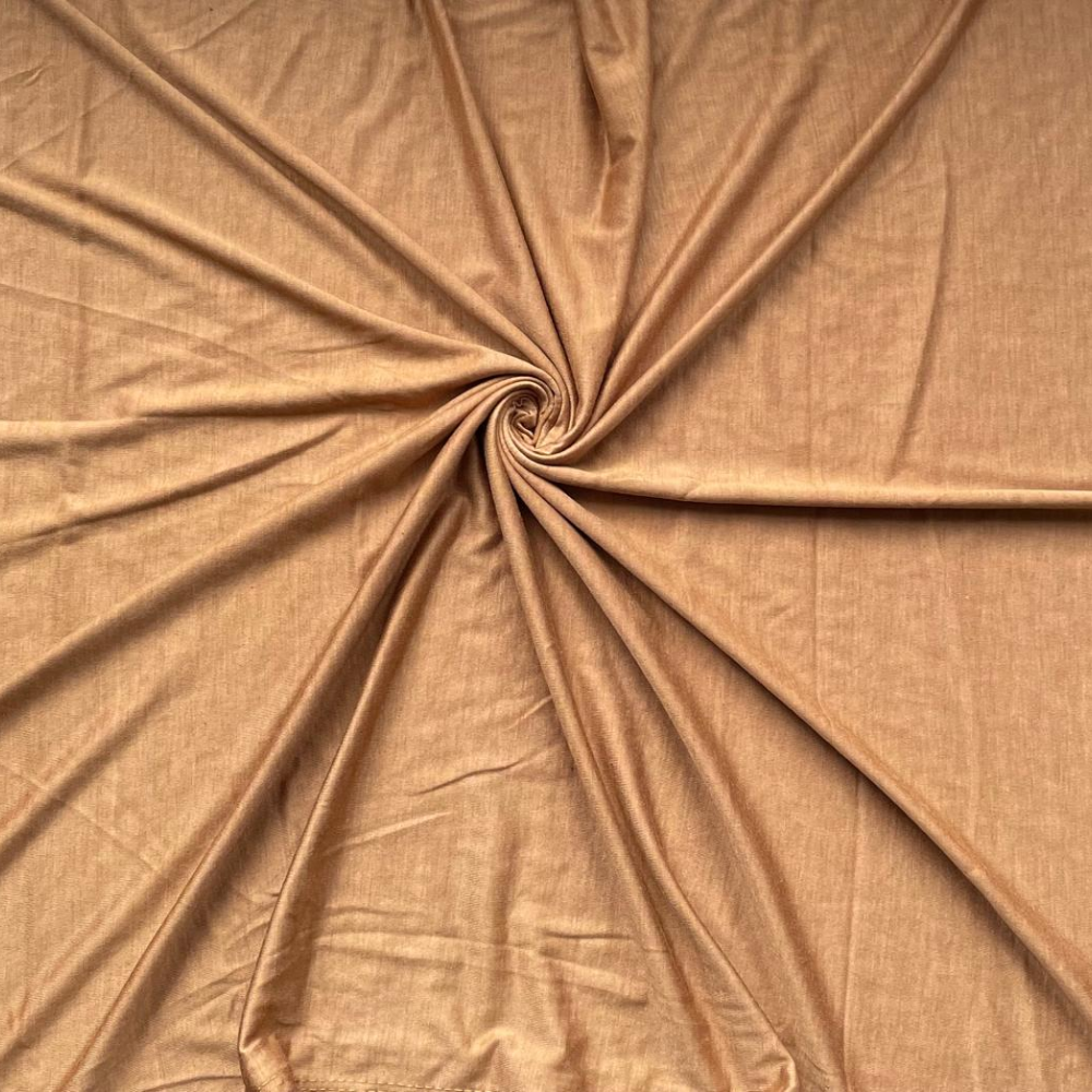 Plain Jersey Hijab - Caramel