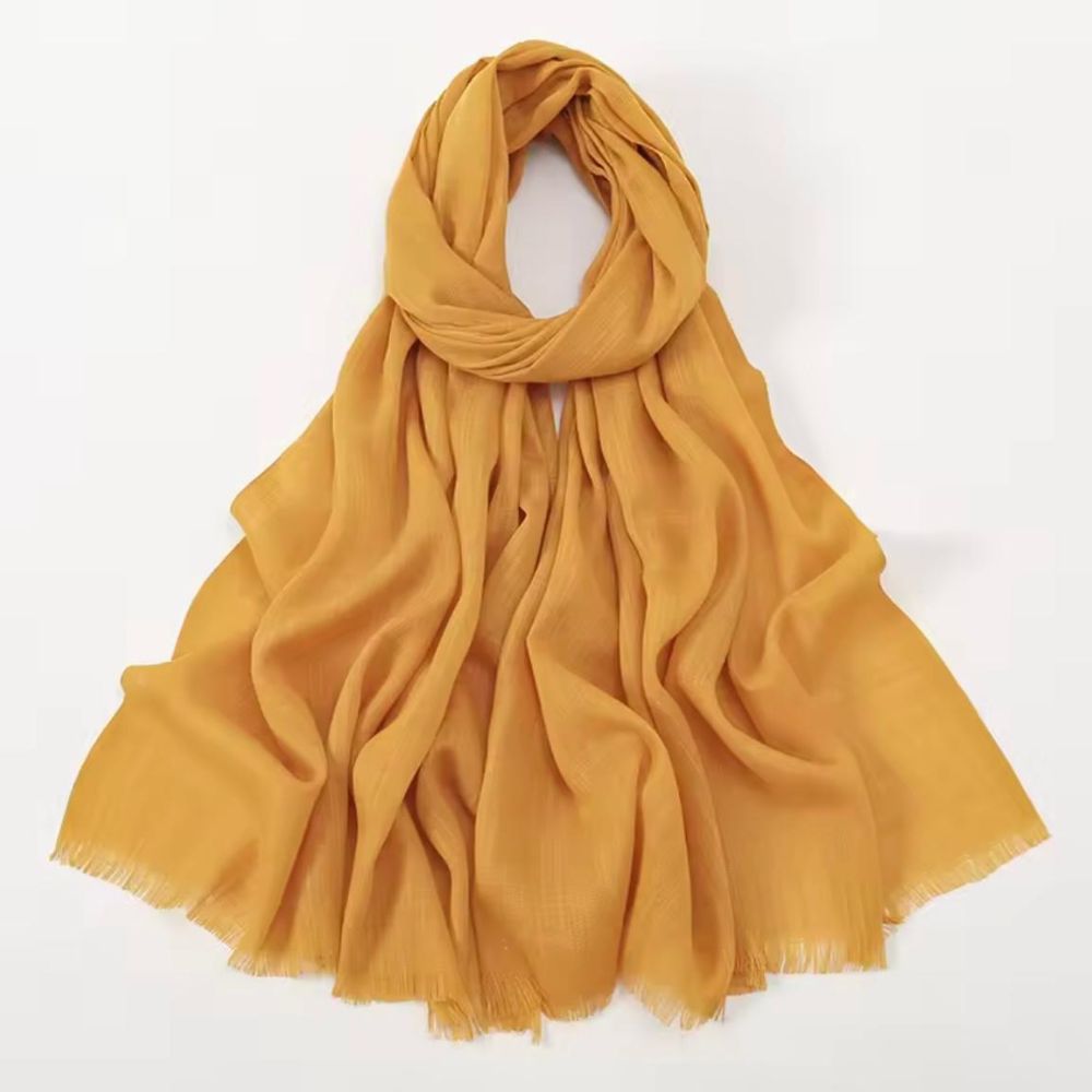 Turkish lawn Hijab - Mustard