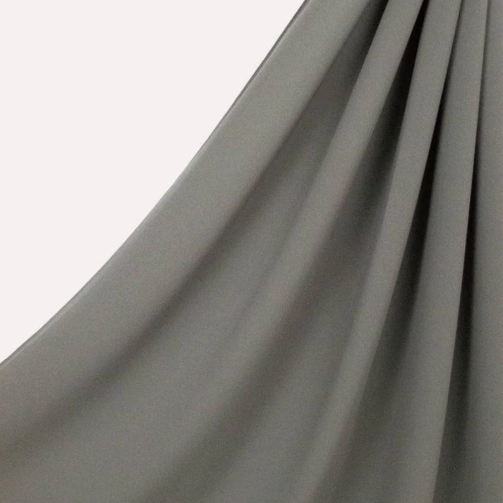 Classic Chiffon Hijab - Silver