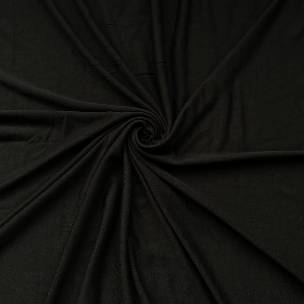 Plain Jersey Hijab - Black