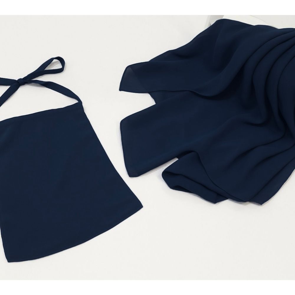 Hijab Niqab Set - Navy Blue