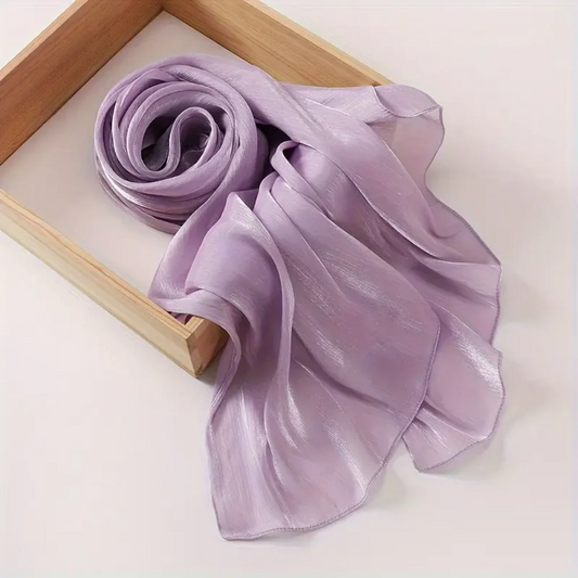 Organza Silk Hijab -Orchid