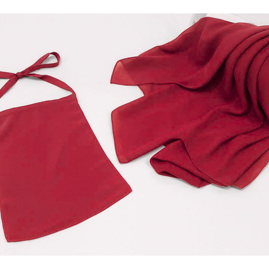 Hijab Niqab Set - Cherry Red