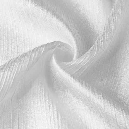 Crinkle Silk Hijab - White