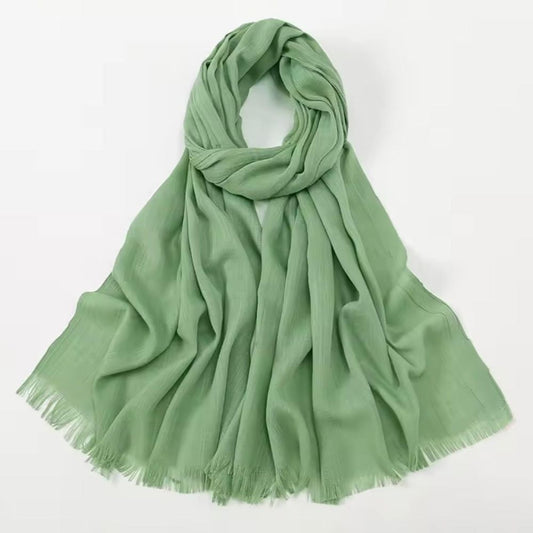 Turkish lawn Hijab - Mint Green