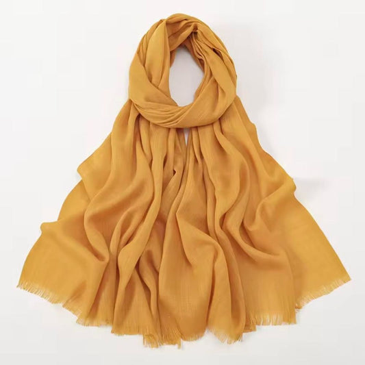 Turkish lawn Hijab - Mustard