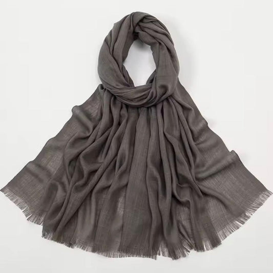 Turkish lawn Hijab - Grey