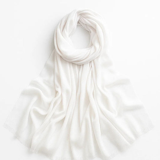 Turkish lawn Hijab - White