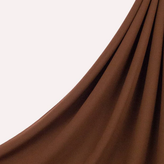 Classic Chiffon Hijab - Choco brown