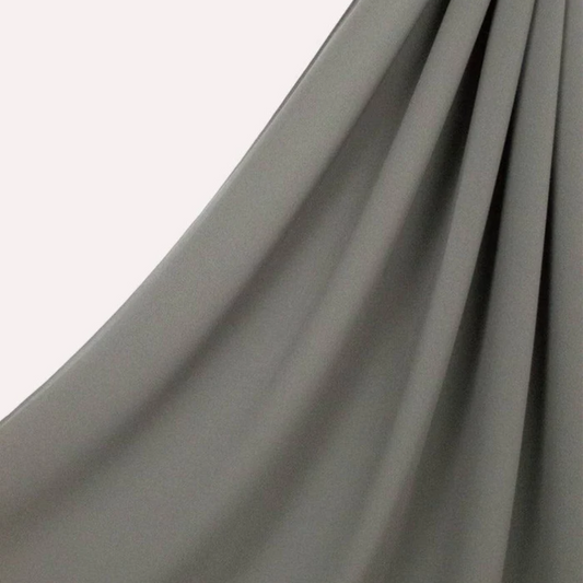 Classic Chiffon Hijab - Silver