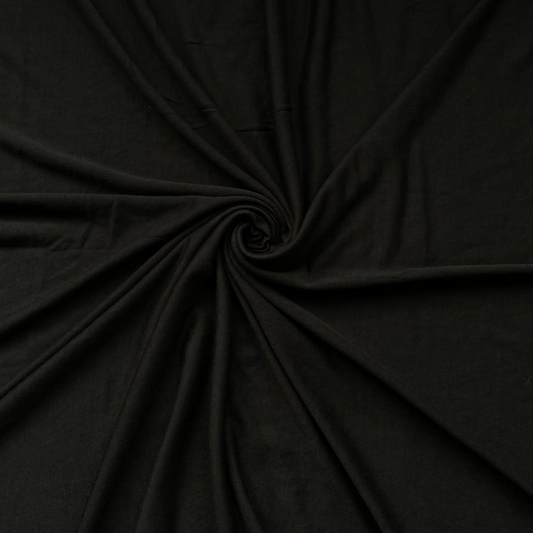 Plain Jersey Hijab - Black