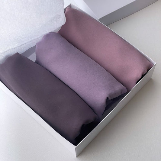 Chiffon Hijab - Bundle of 3 (Any Colors)