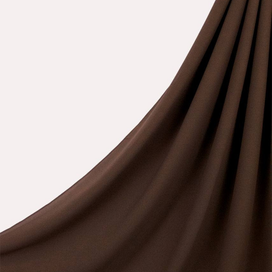 Classic Chiffon Hijab - Brown