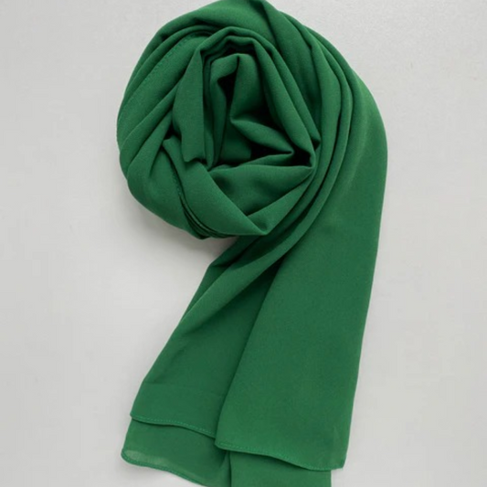 Classic Chiffon Hijab - Paroot green