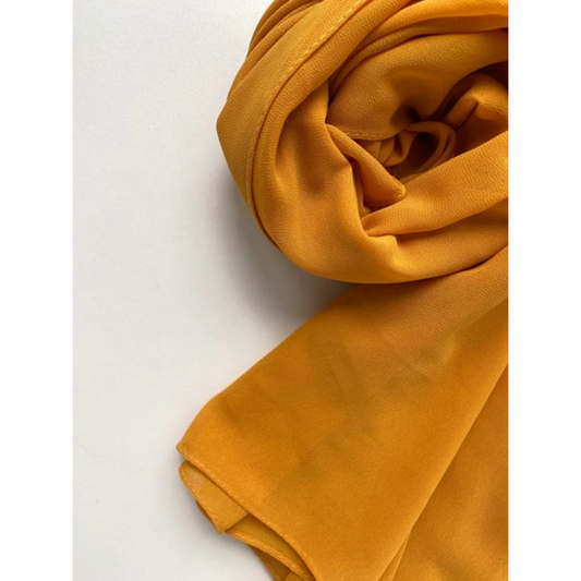 Classic Chiffon Hijab - Mustard