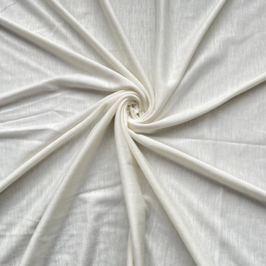 Plain Jersey Hijab - White