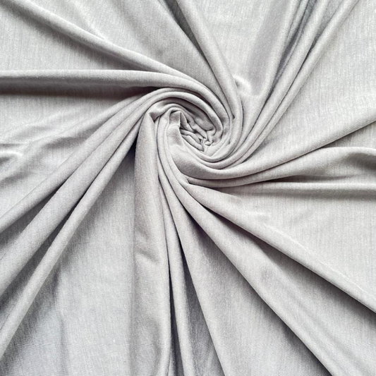 Plain Jersey Hijab - Silver