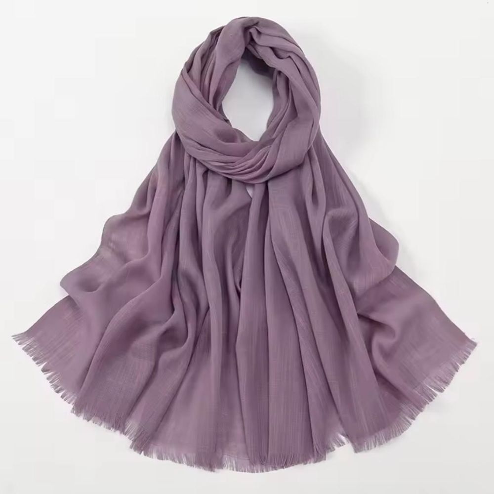 Turkish lawn Hijab - Orchid