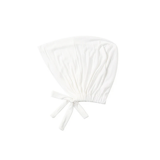 Malaysian Tie-Back Hijab Cap -White