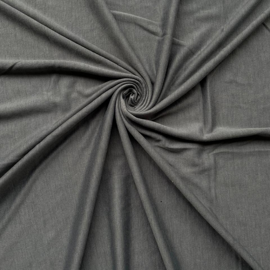 Plain Jersey Hijab - Dark grey
