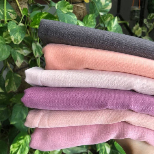 Turkish lawn Hijab - Bundle of 6 (Any Colors)