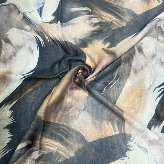Printed Modal Hijab - D9