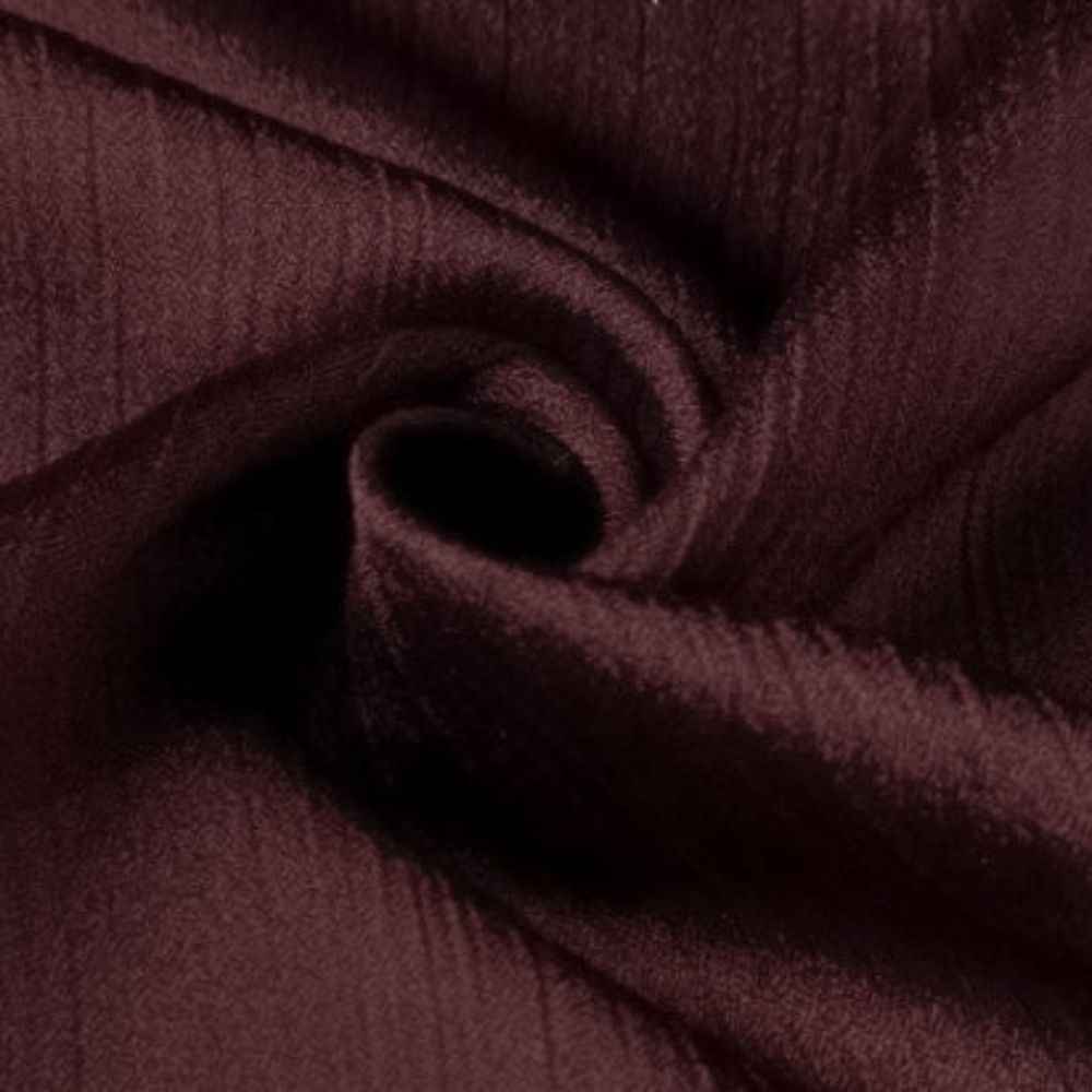 Crinkle Silk Hijab - Burgundy